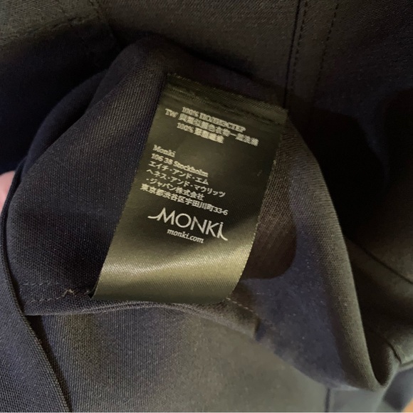 Monki ~ Dark Blue Tank Dress with Pockets - Picture 10 of 13